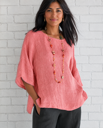 Natalina - Blouse Chic à Encolure Ronde