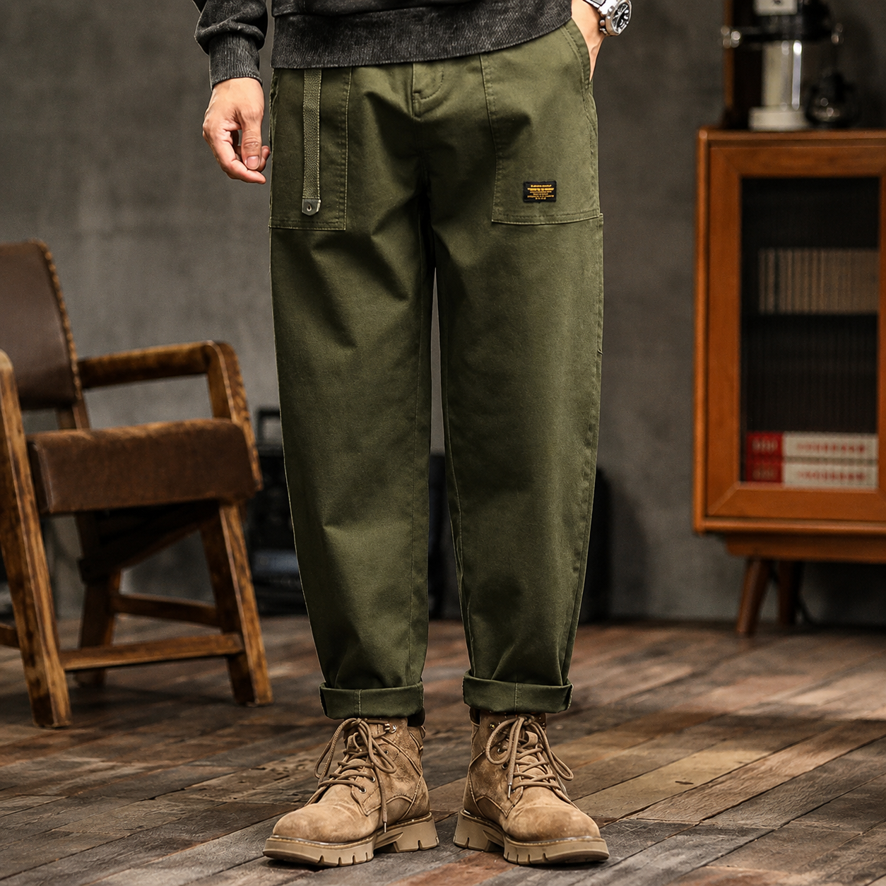 Clyde - Pantalon Large Style Rétro