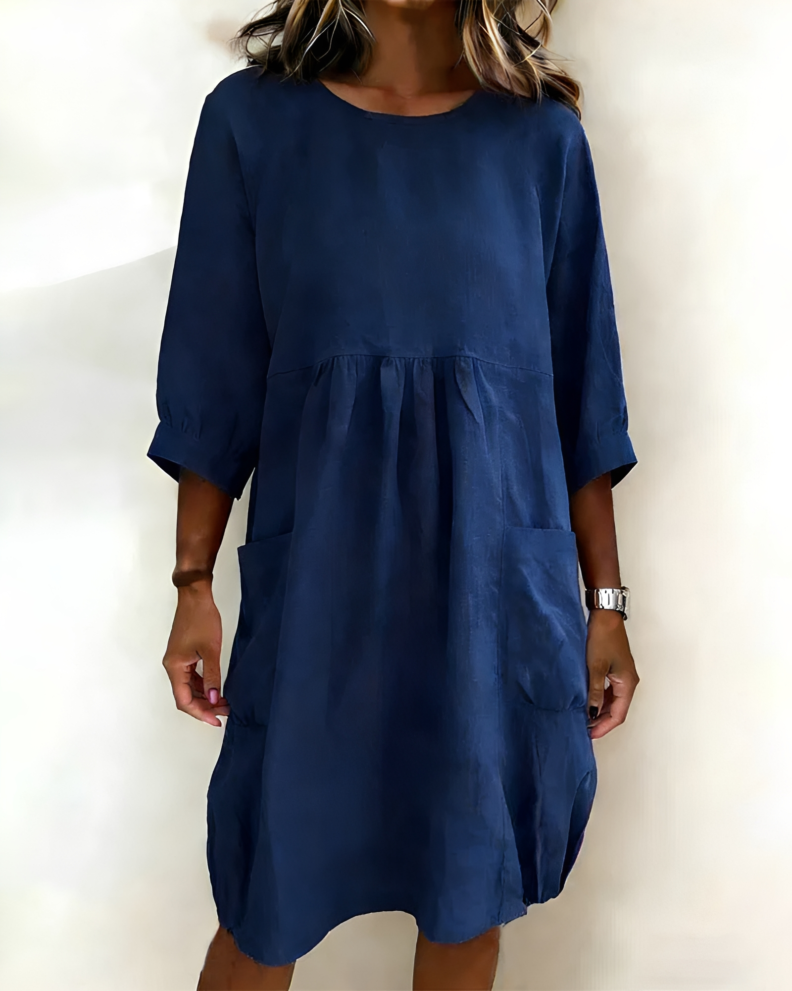 Shadia - Robe Midi Décontractée à Coupe Large