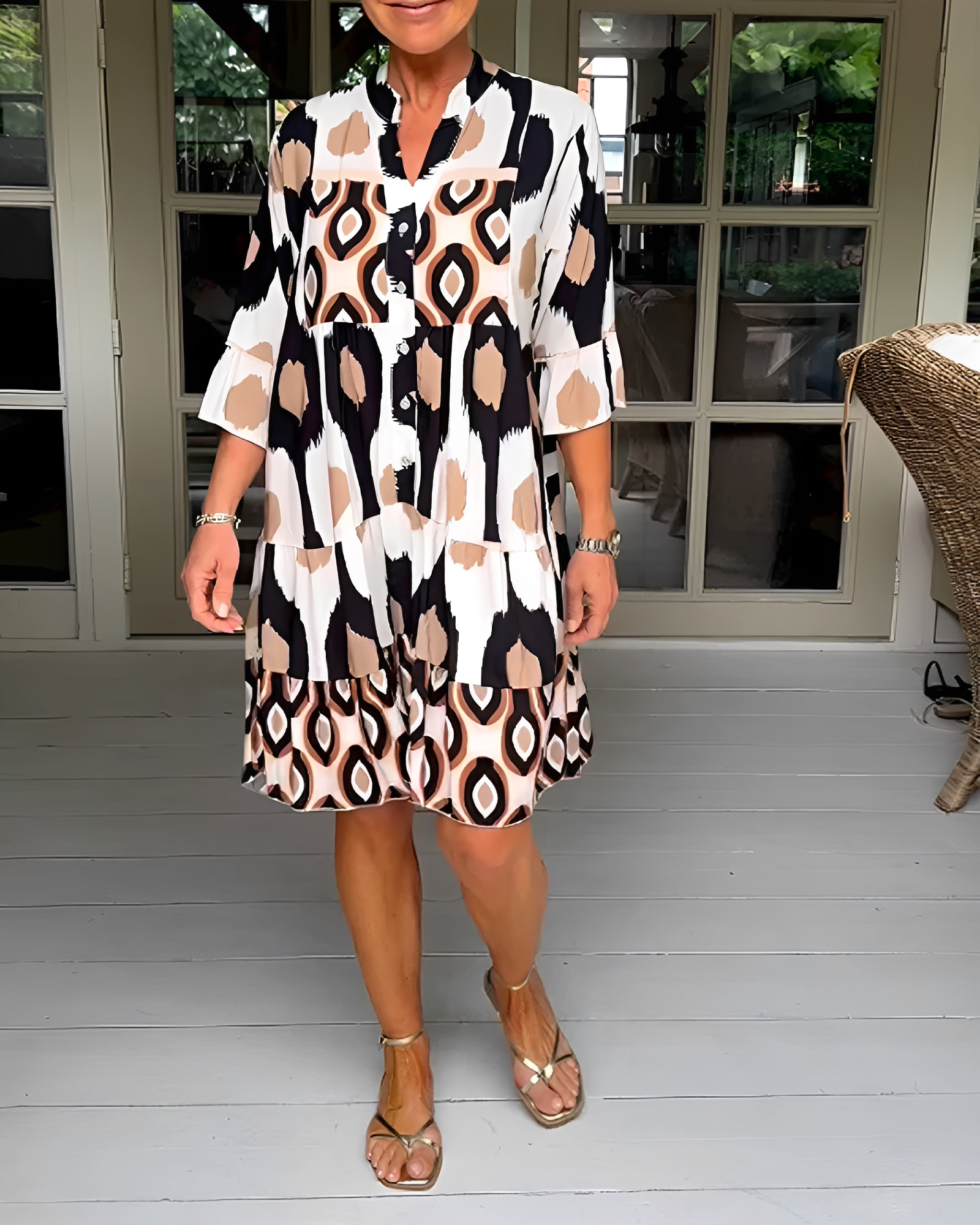 Faiza - Robe Courte Large et Stylée