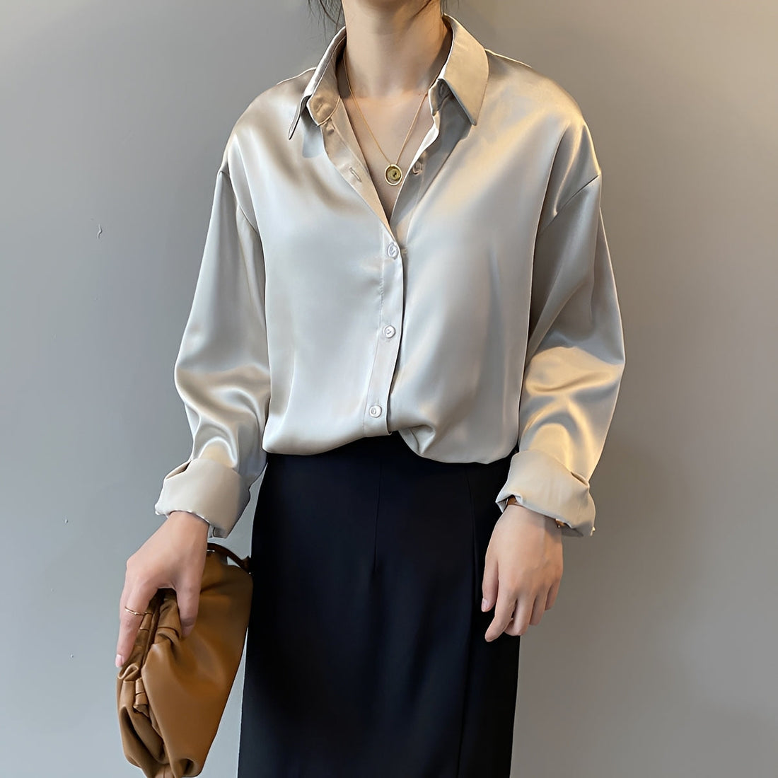 Christine - Blouse chic à manches longues