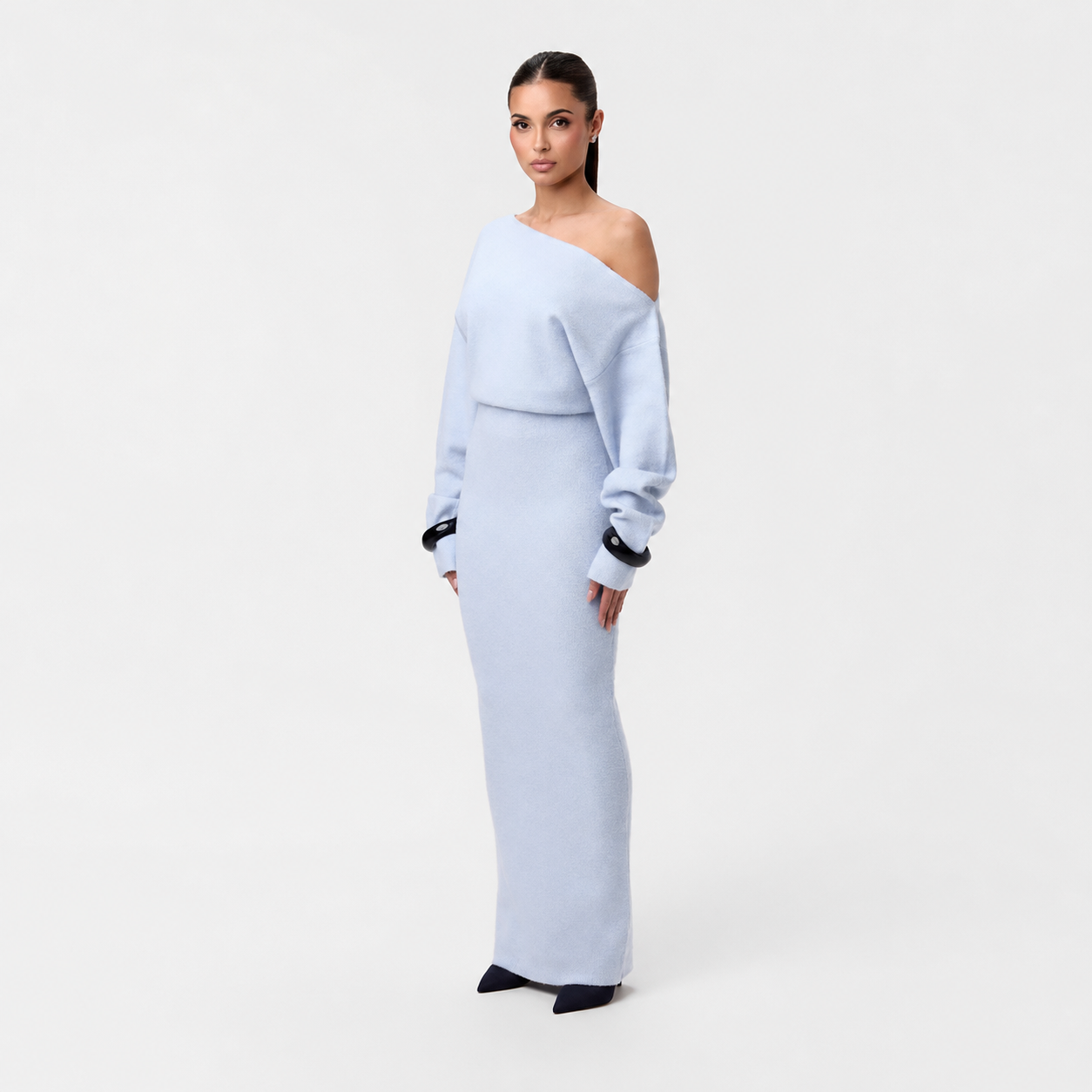 Tahlia - Robe Maxi Chic à Une Épaule