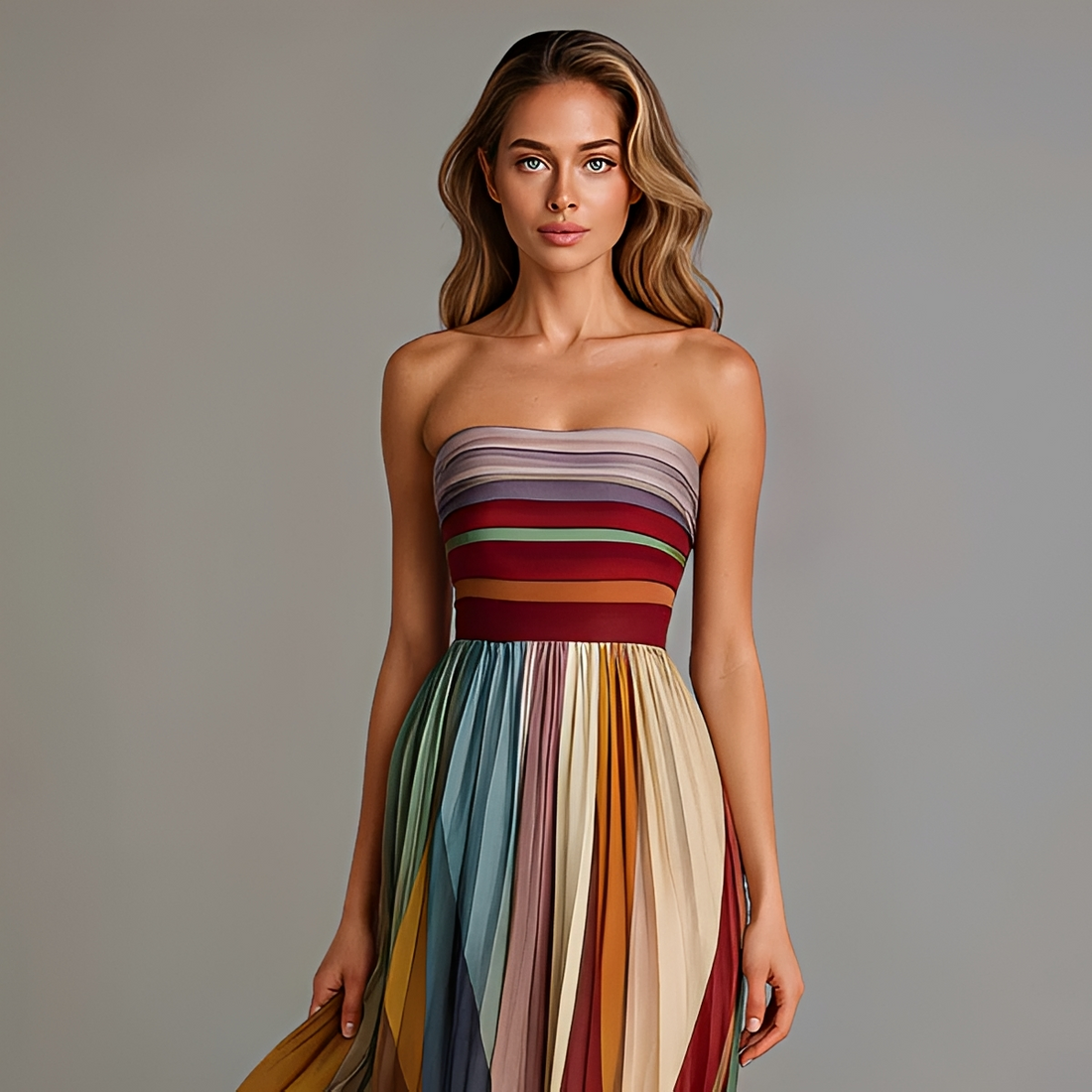 Gracelyn - Robe Maxi Bustier Chic