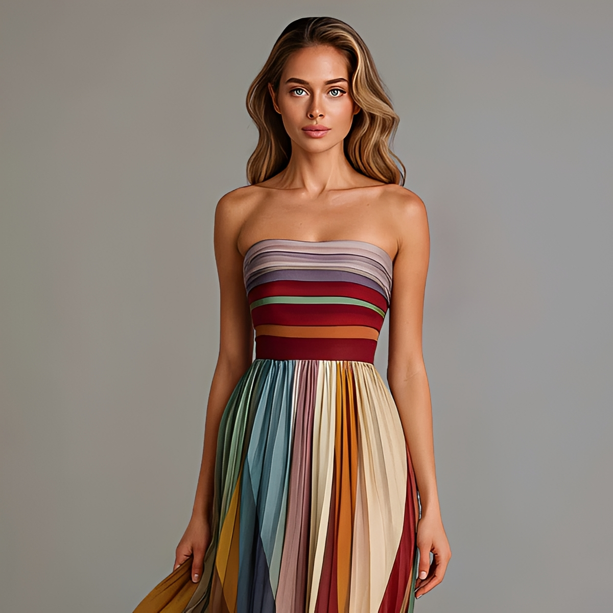 Gracelyn - Robe Maxi Bustier Chic