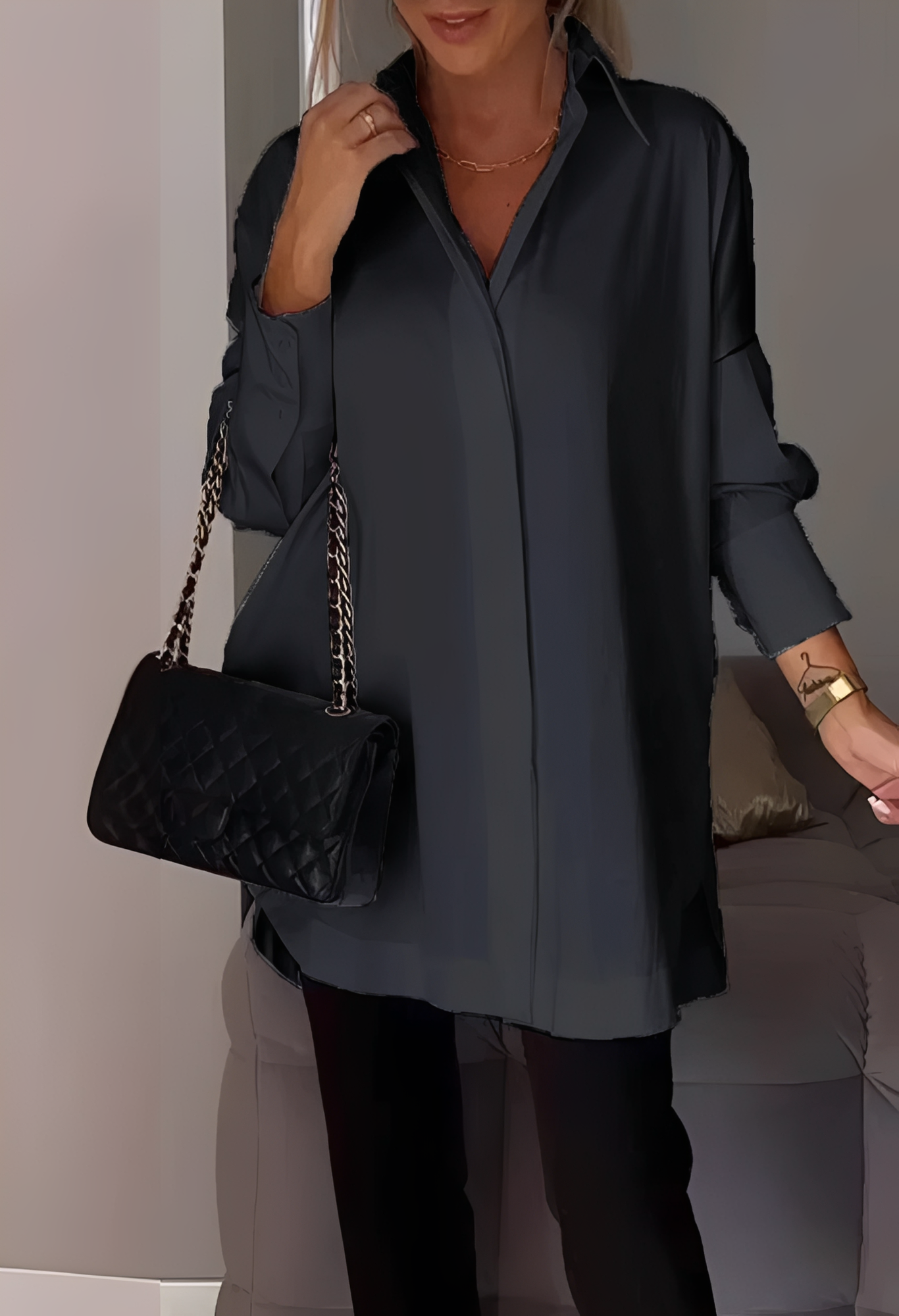 Lauren - Blouse chic à manches longues