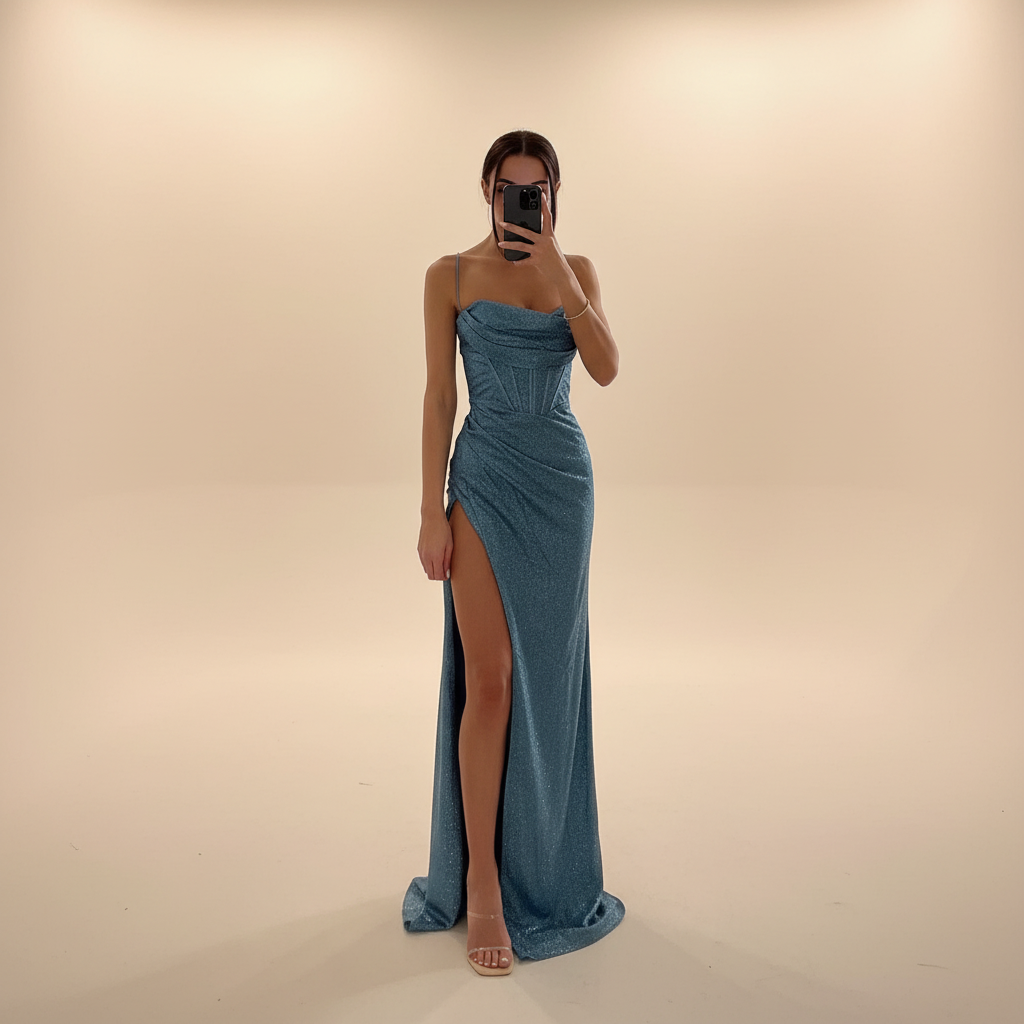 Monique - Robe Maxi Fendue Tendance