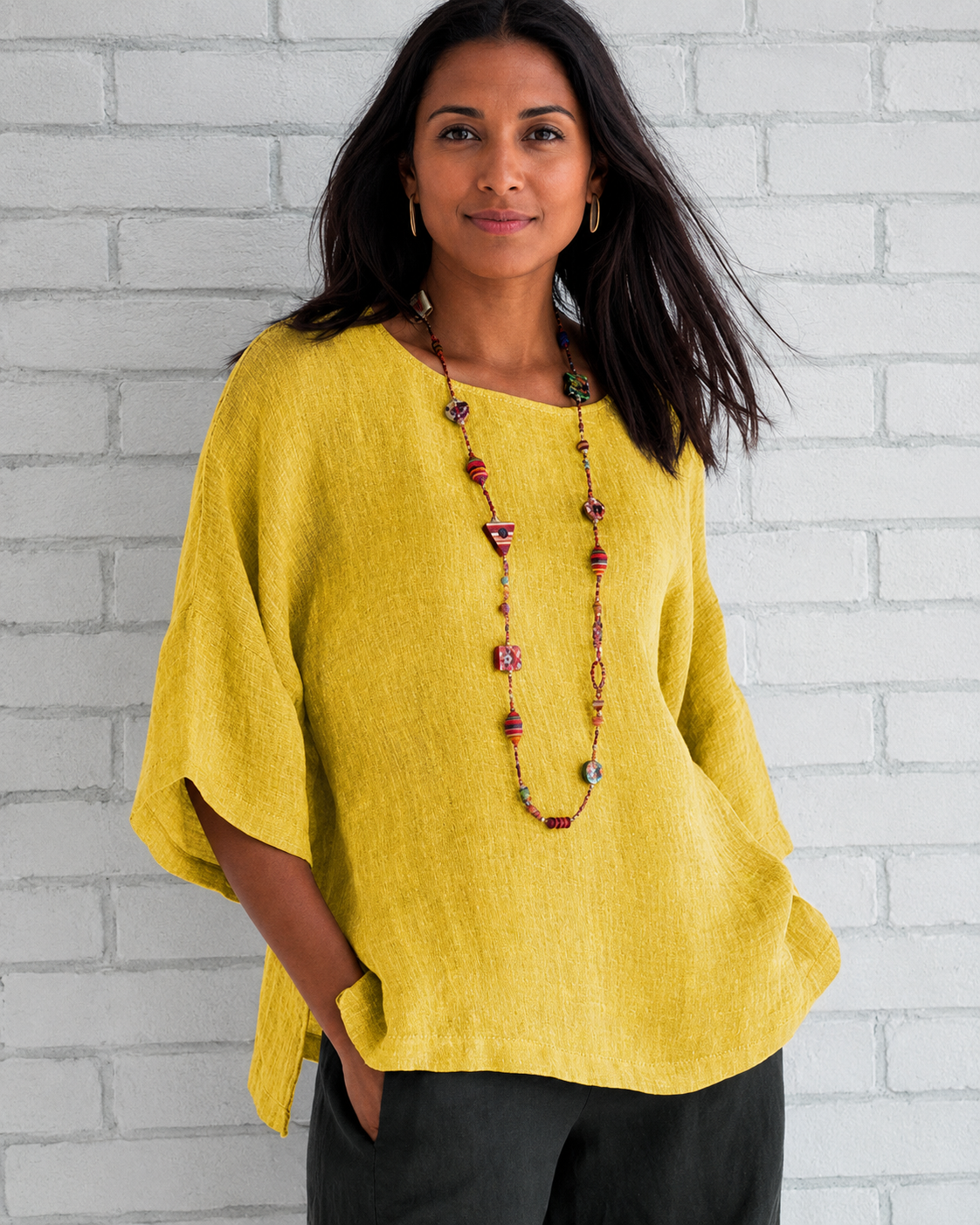 Natalina - Blouse Chic à Encolure Ronde
