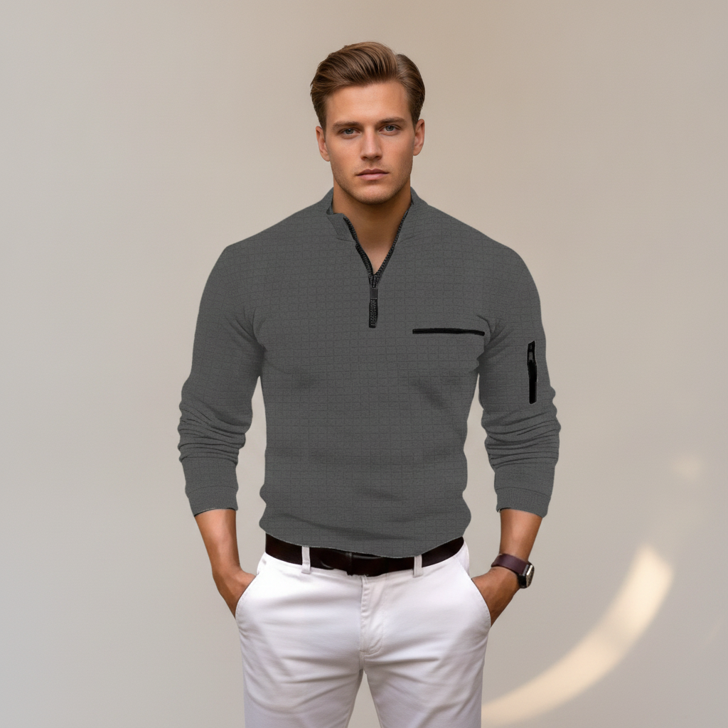 Andrey - Chemise élégante avec demi-zip
