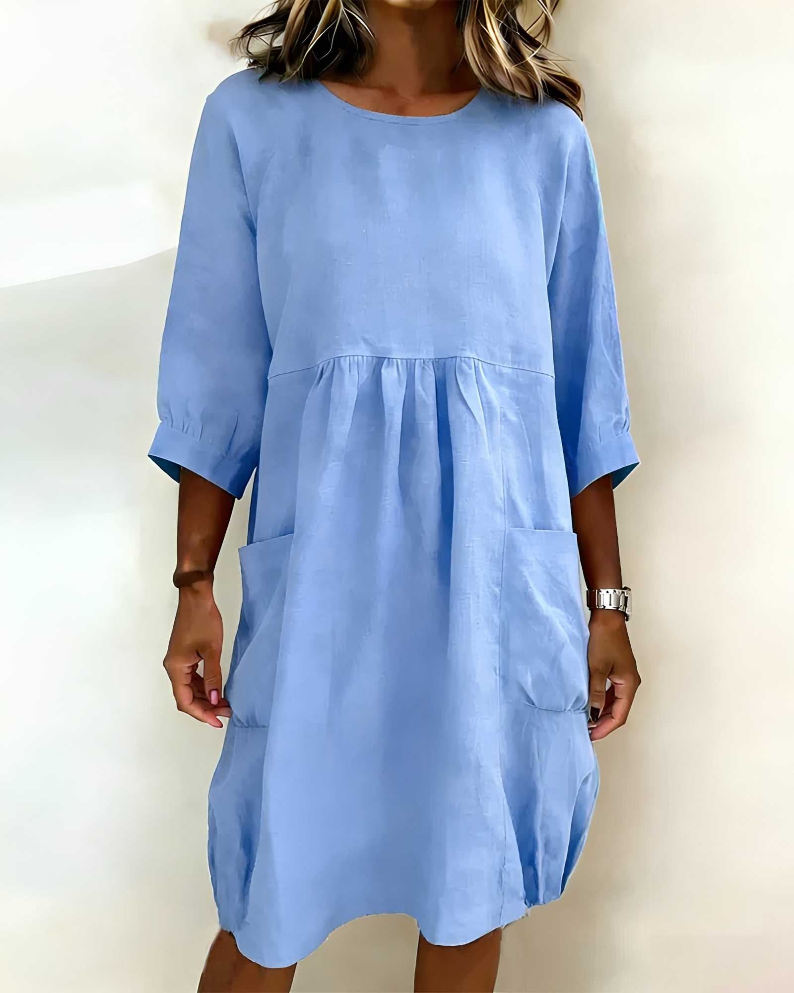 Shadia - Robe Midi Décontractée à Coupe Large