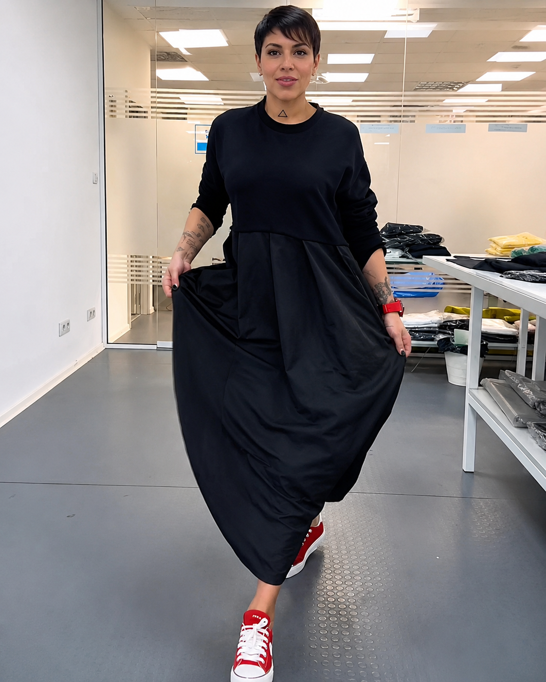 Imelda - Robe Relax à Encolure Ronde