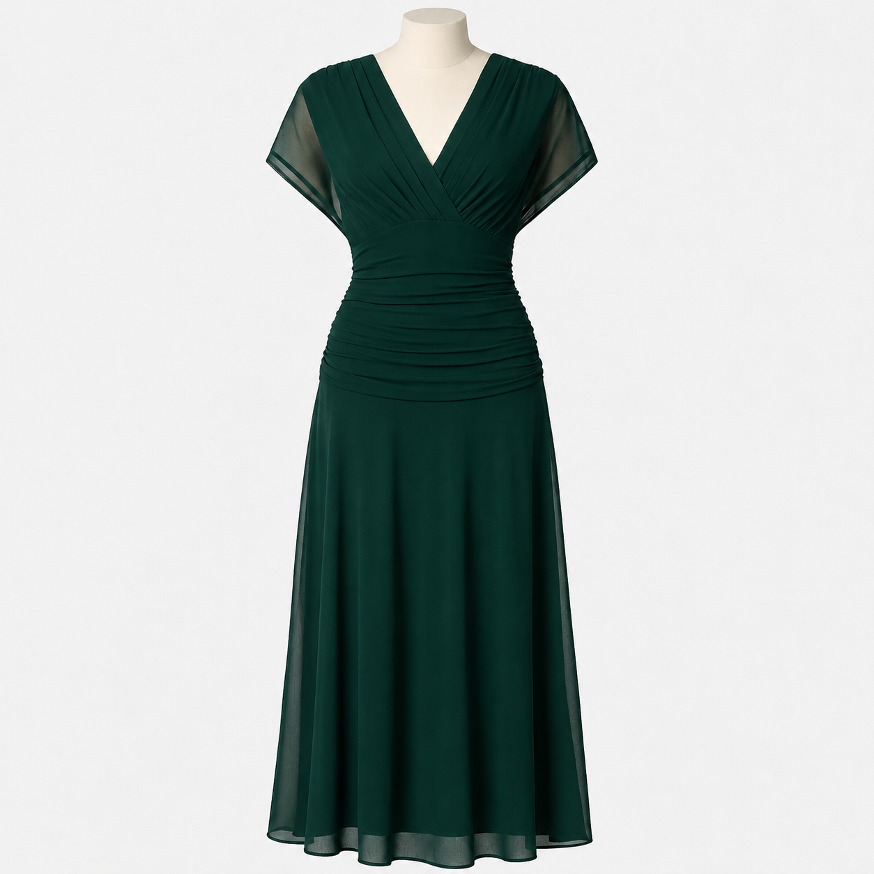 Devanta - Robe à Col en V Tendance