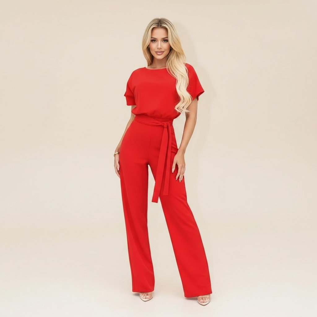 Eunise - Combinaison Chic avec Ceinture