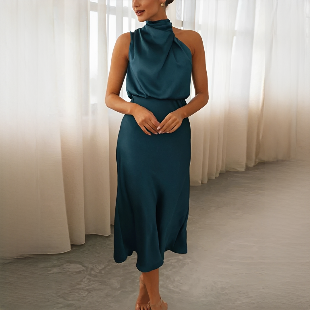 Juliana - Robe sans manches à col halter tendance