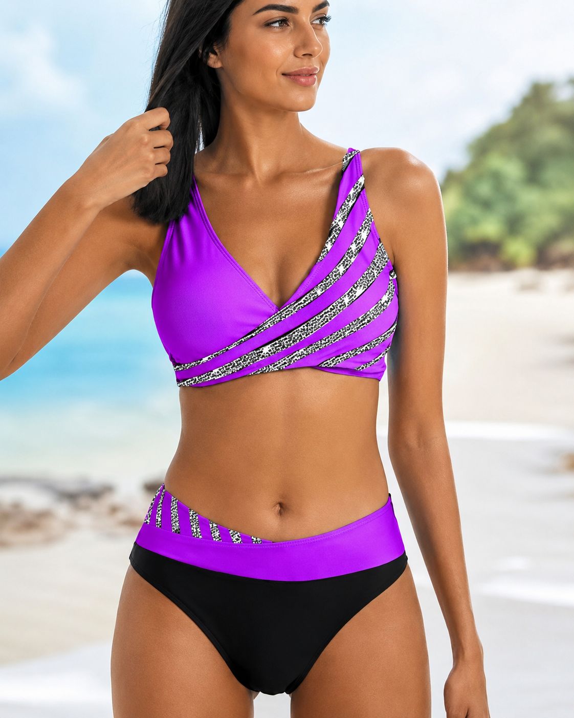 Deliana - Bikini Chic à Rayures