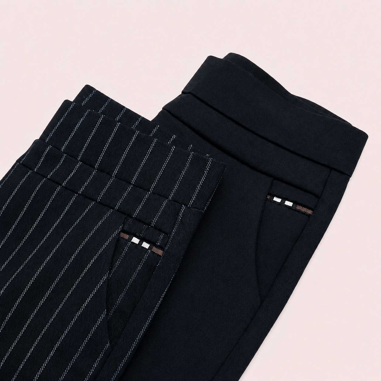 Marga - Pantalon à Coupe Droite avec Ceinture Élastique