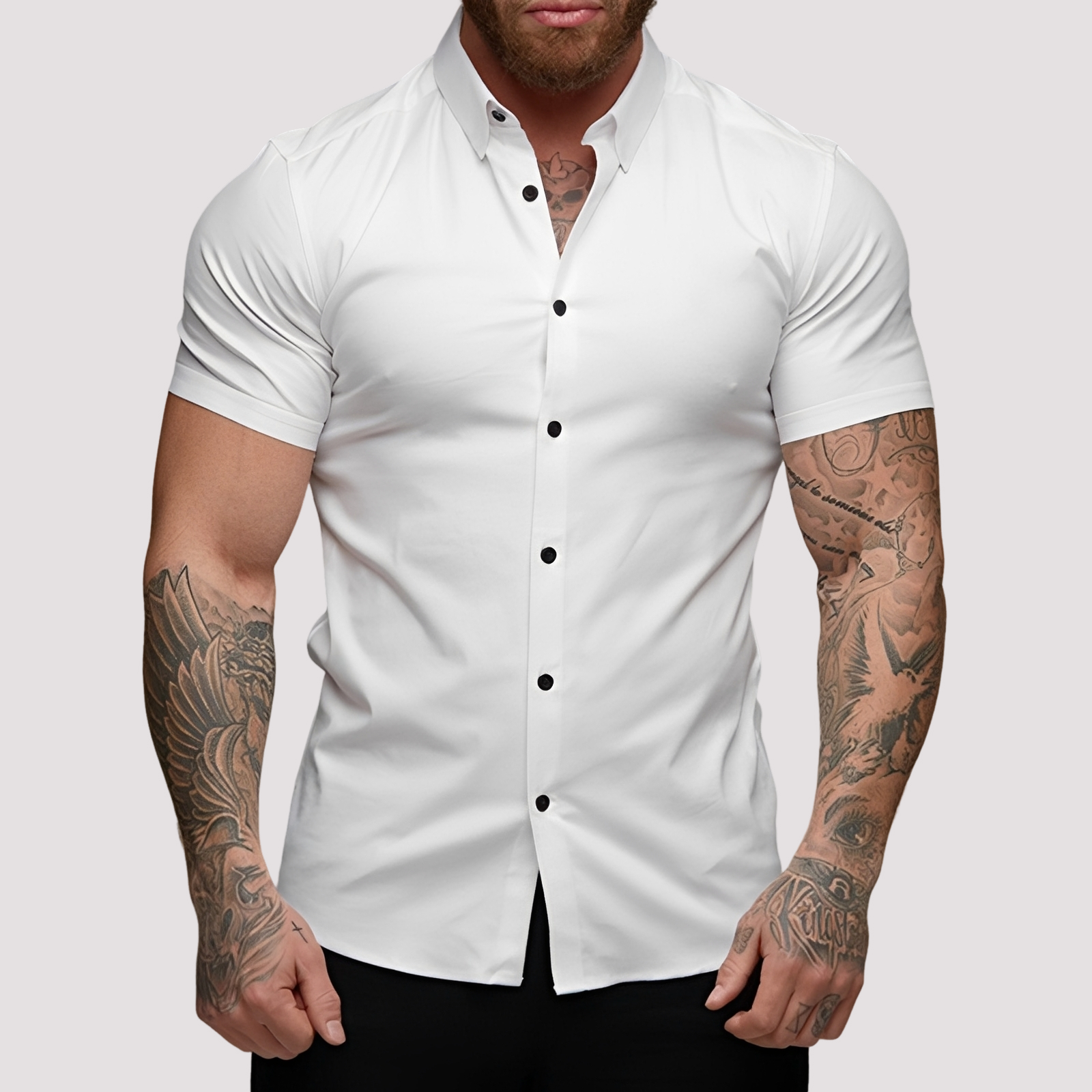 Oscar - Chemise slim fit manches courtes pour homme