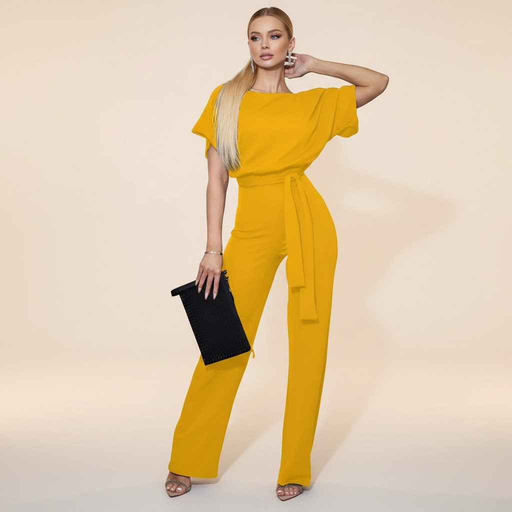 Eunise - Combinaison Chic avec Ceinture