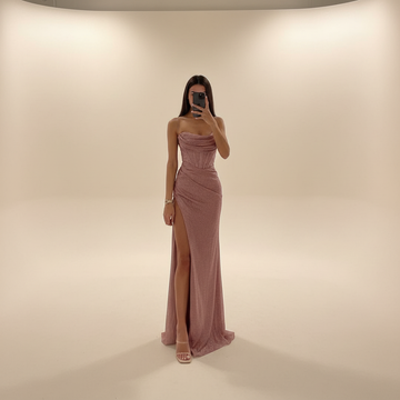 Monique - Robe Maxi Fendue Tendance