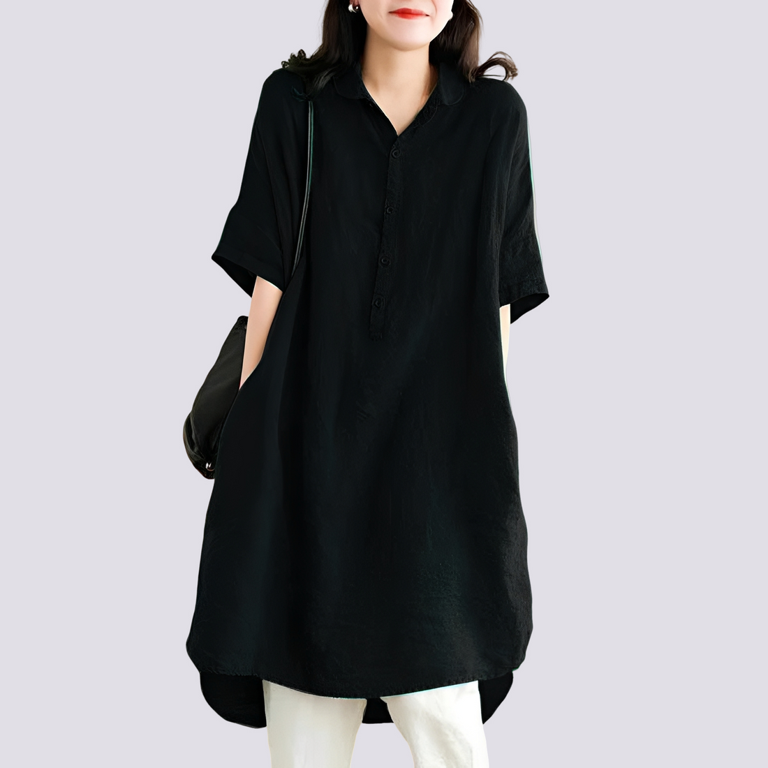 Deborah - Robe-chemise ample et casual pour femmes