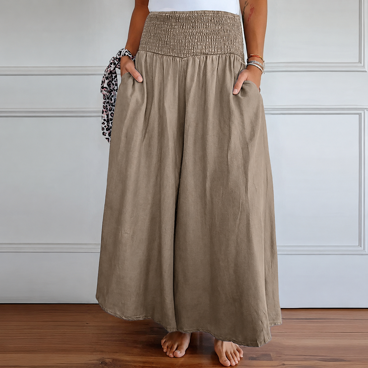Laurine - Pantalon Relax à Taille Haute