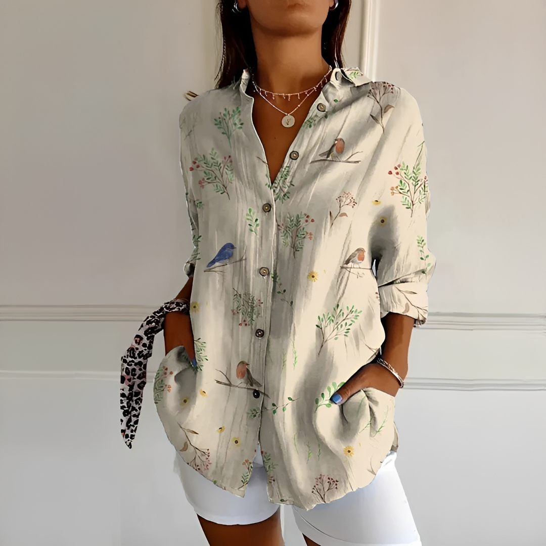 Eleanor - Élégante Blouse à Boutons
