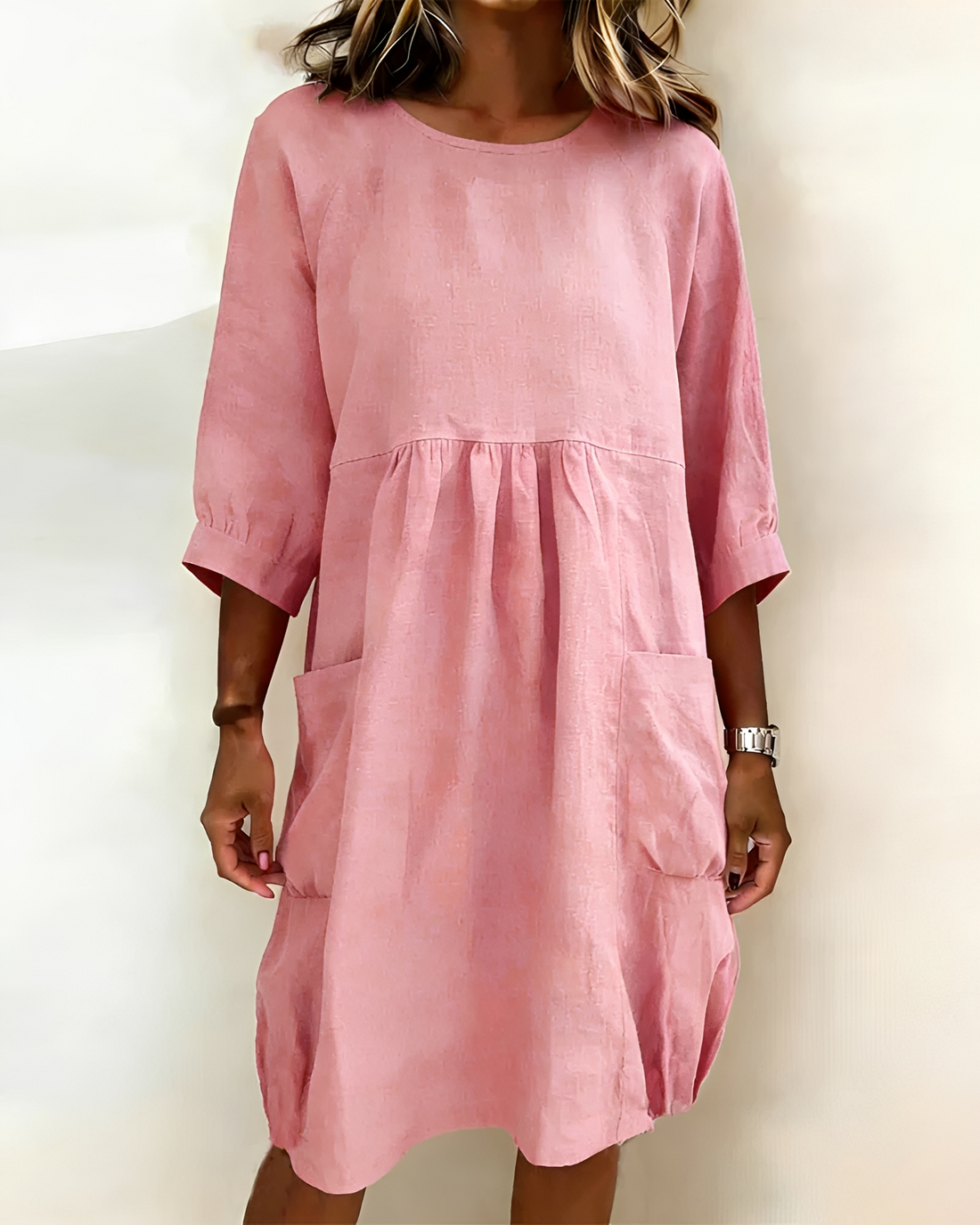 Shadia - Robe Midi Décontractée à Coupe Large