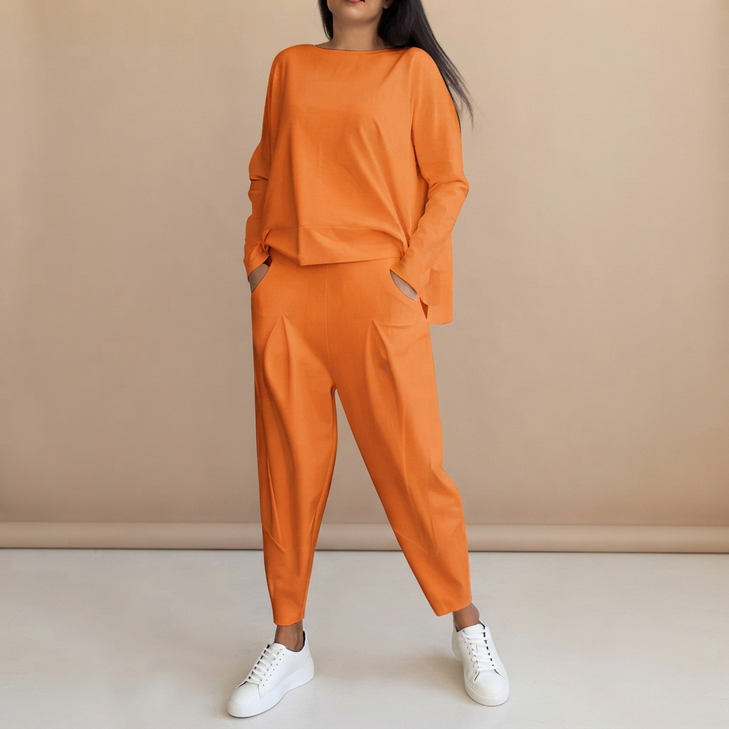 Emilyn - Ensemble Pantalon Ample et Décontracté
