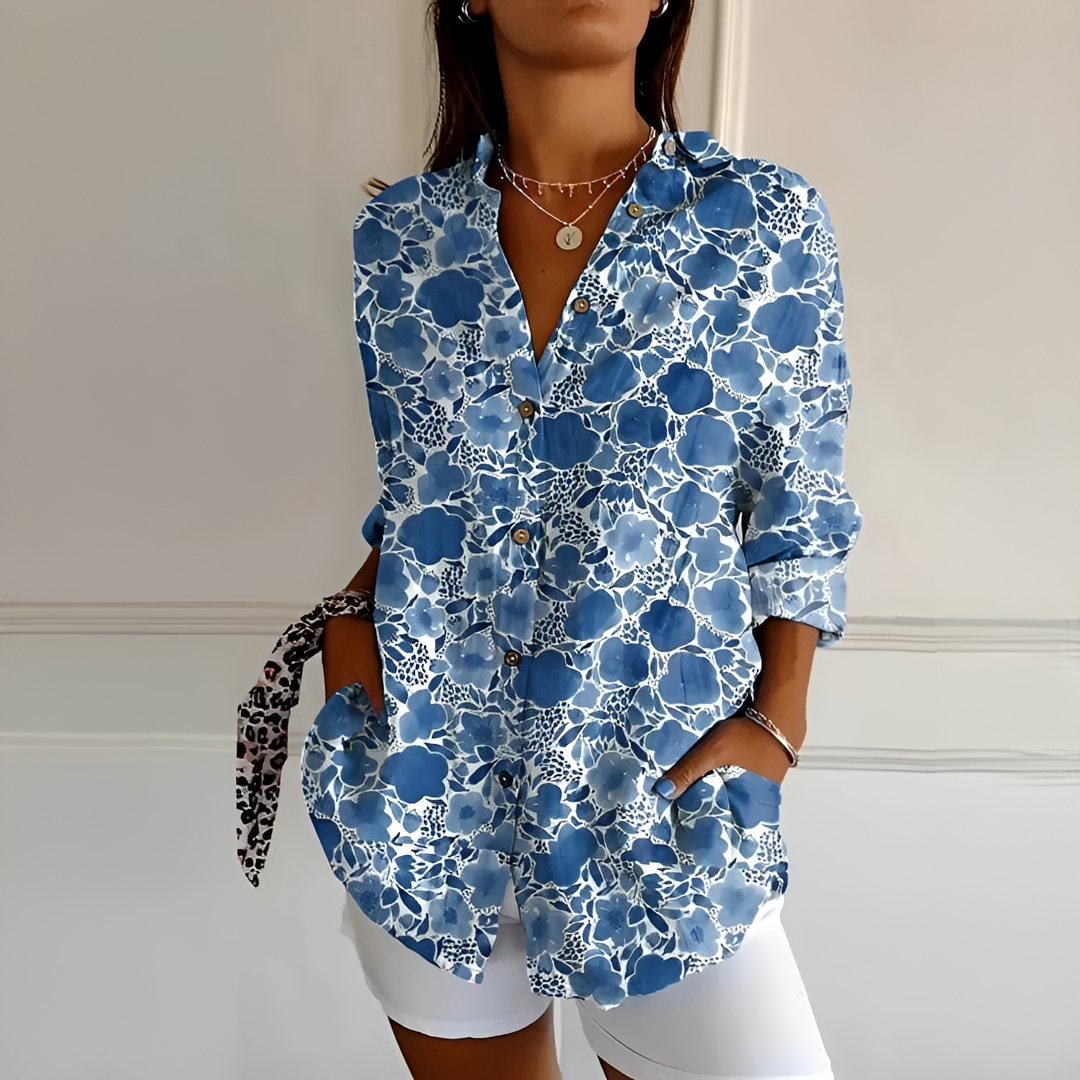 Eleanor - Élégante Blouse à Boutons