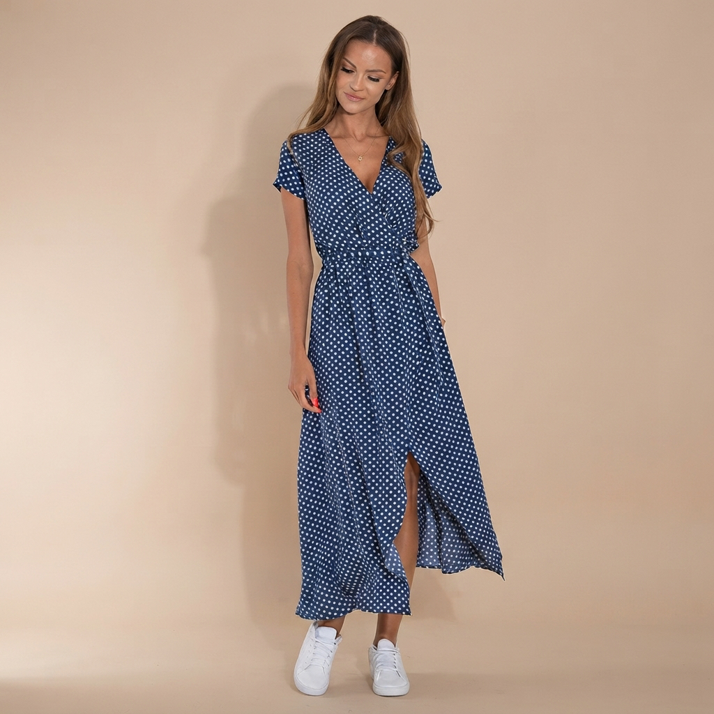 Sophie - Robe Midi Élégante et Flottante
