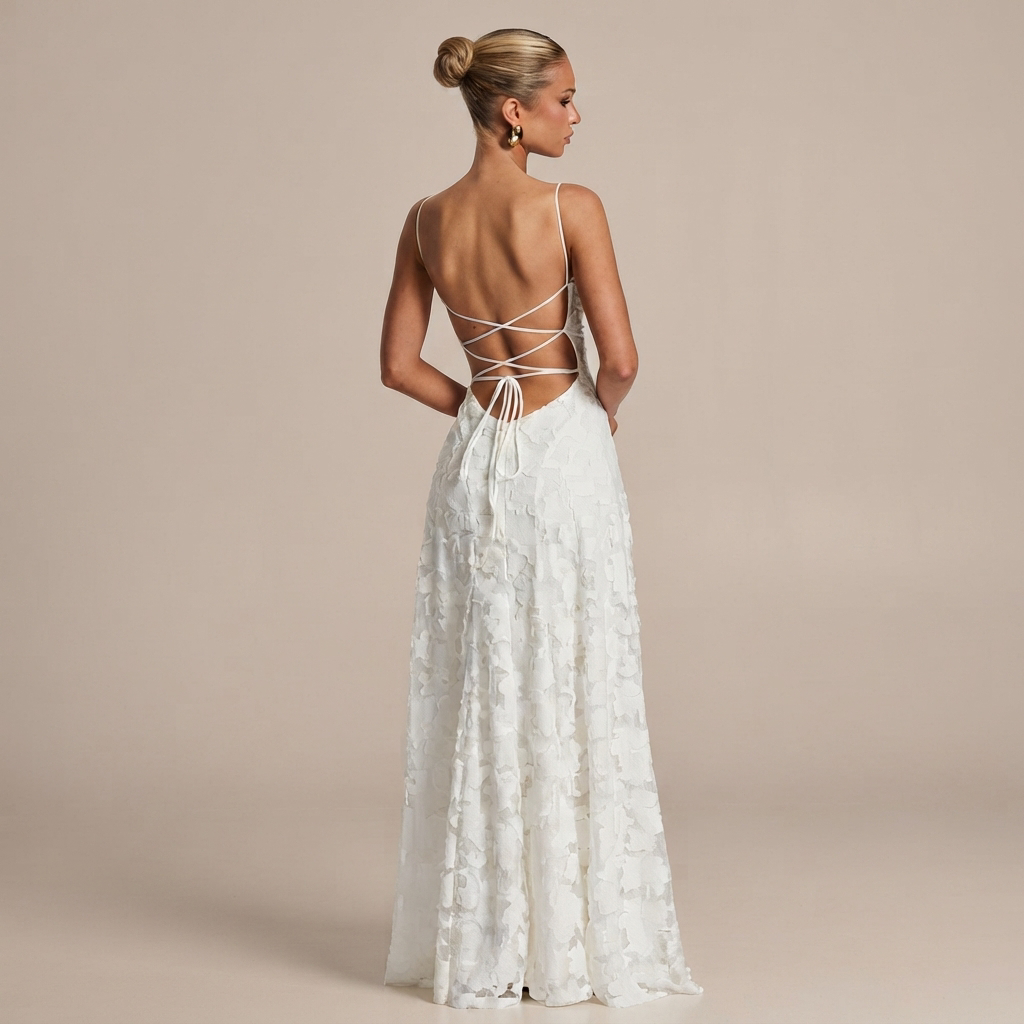 Helena - Robe Longue Élégante Dos Nu