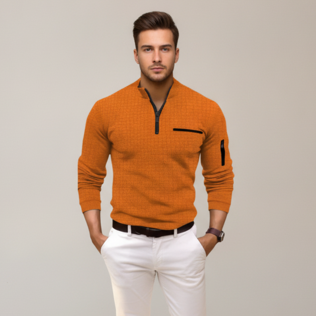 Andrey - Chemise élégante avec demi-zip