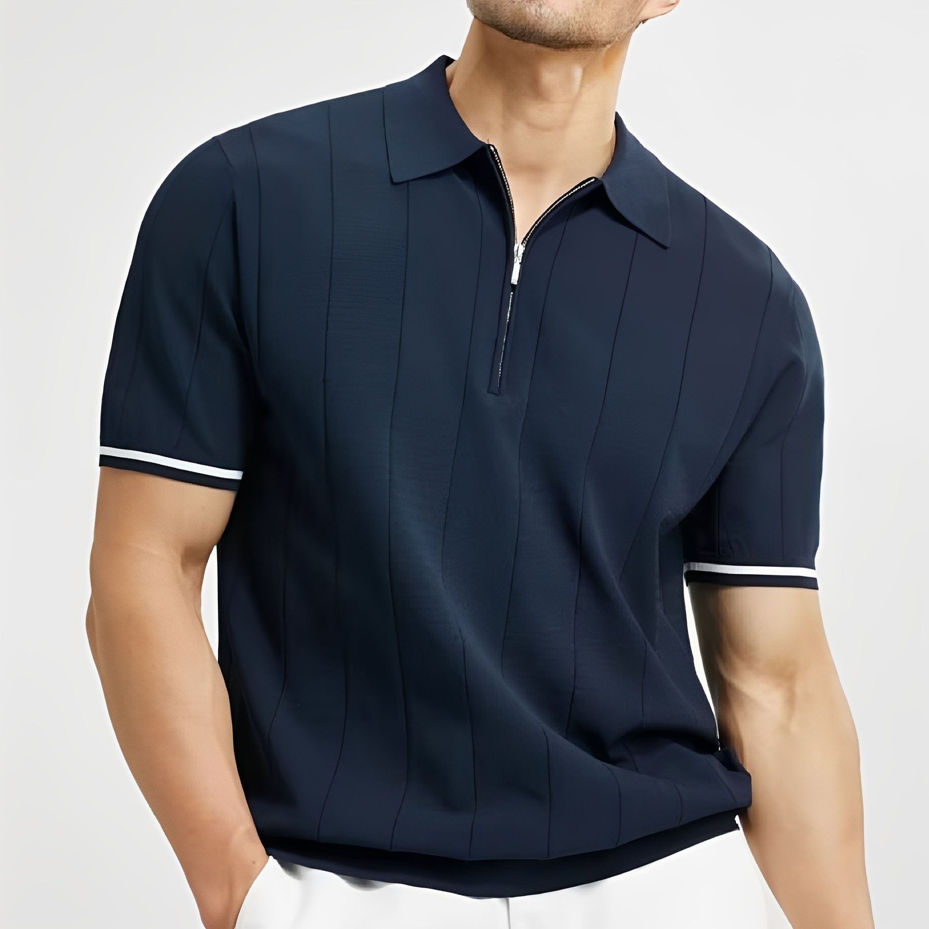 Josh - Polo rayé élégant pour hommes