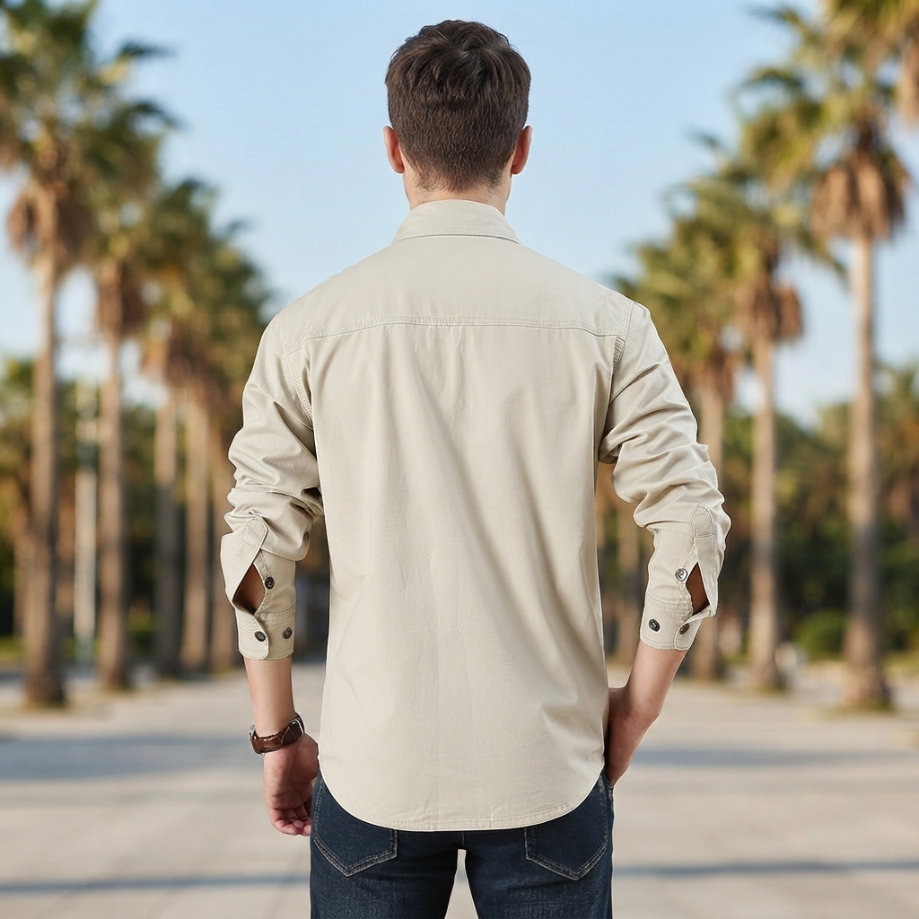 Hayden - Chemise Cargo Longue à Poches Multiples