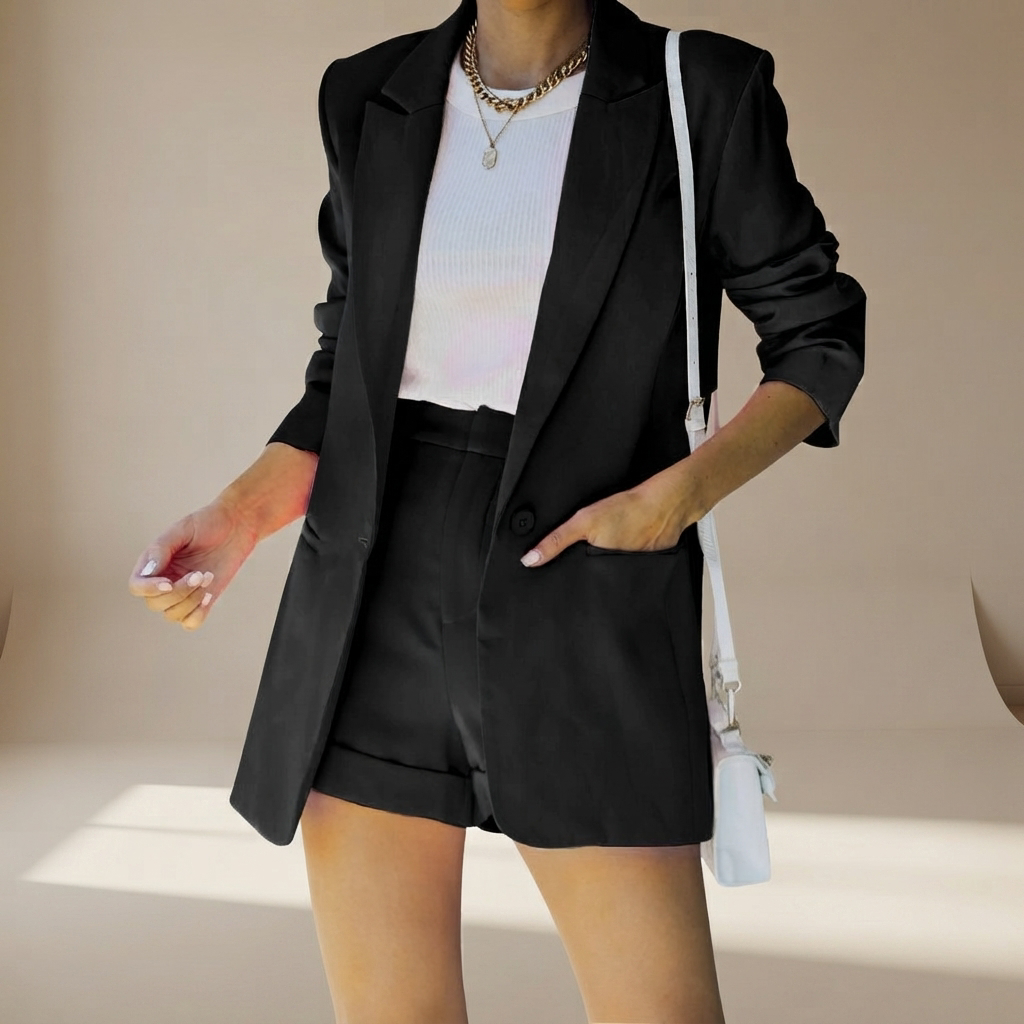 Geraldine - Ensemble chic de costume court