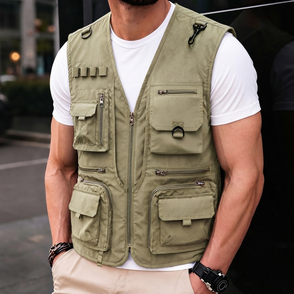 Kyle - Gilet Aventure avec Poches Multiples