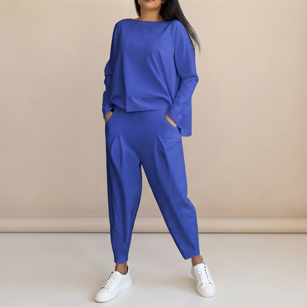 Emilyn - Ensemble Pantalon Ample et Décontracté