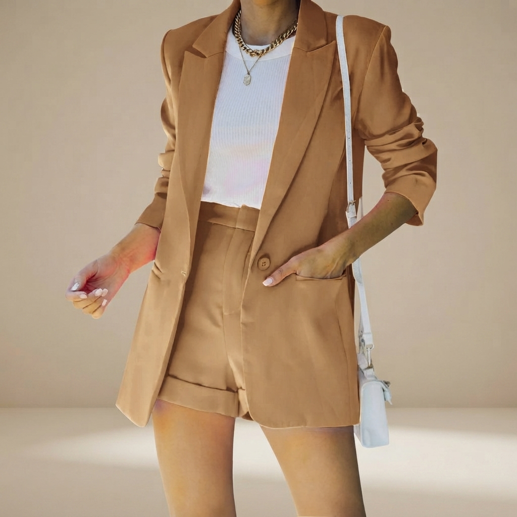 Geraldine - Ensemble chic de costume court
