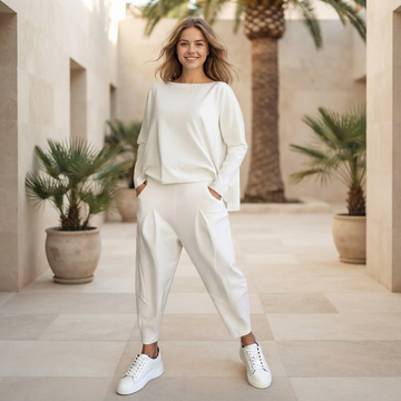 Emilyn - Ensemble Pantalon Ample et Décontracté