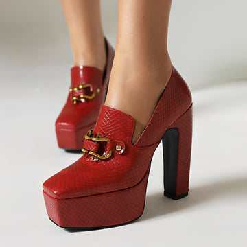 Jennie - Chaussures Élégantes à Talons Épais