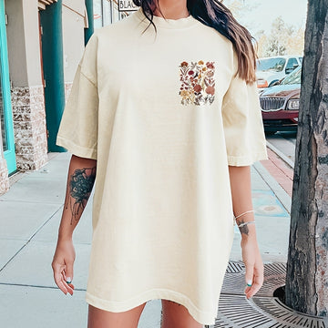 Thea - T-shirt chic avec motifs de fleurs