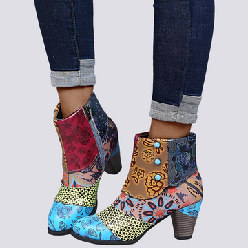 Emma - Bottes bohèmes multicolores
