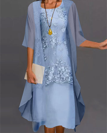 Chona – Robe Femme Élégante Chiffon 2 Pièces