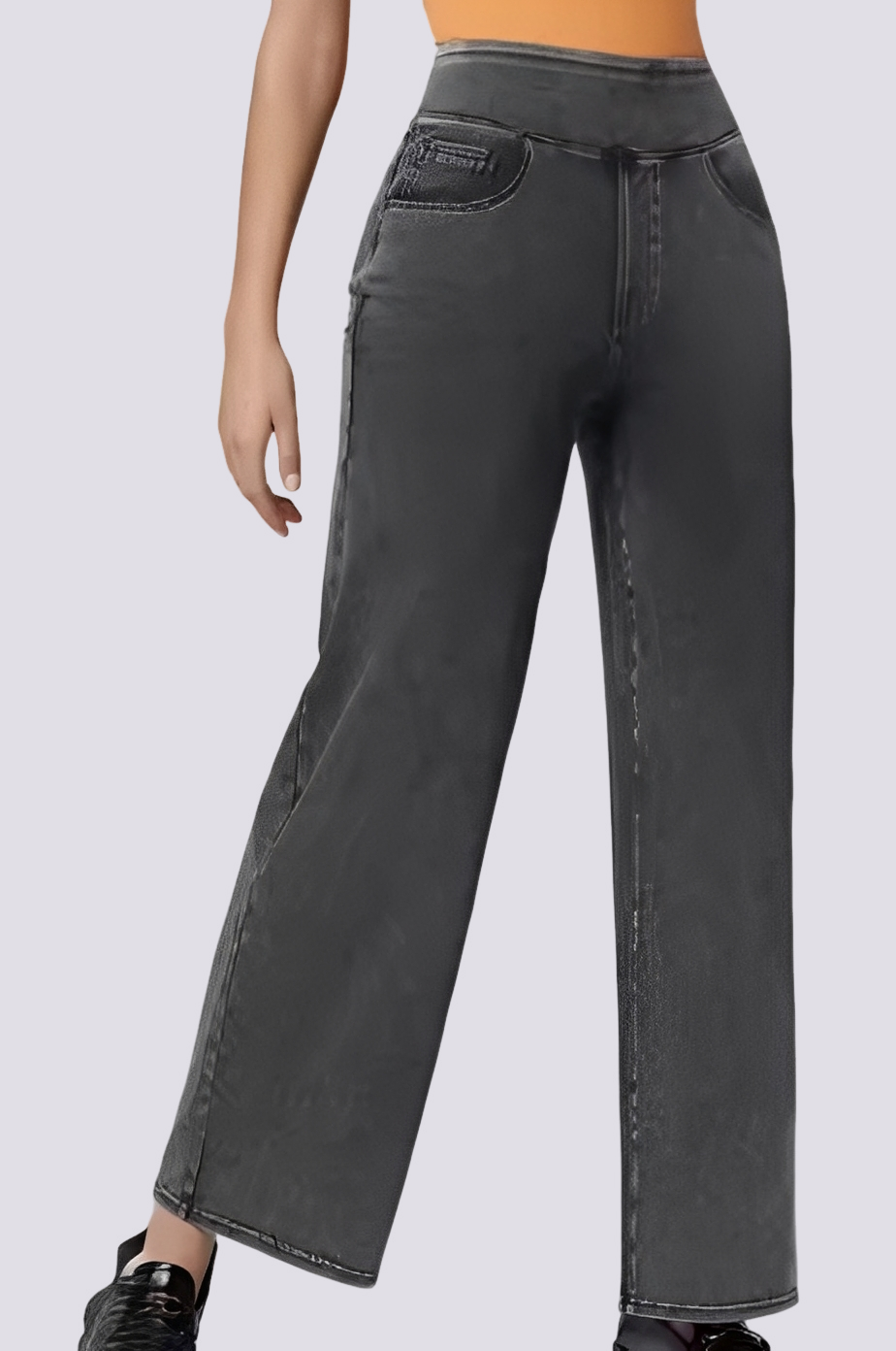 Carrie - Pantalon élégant taille haute