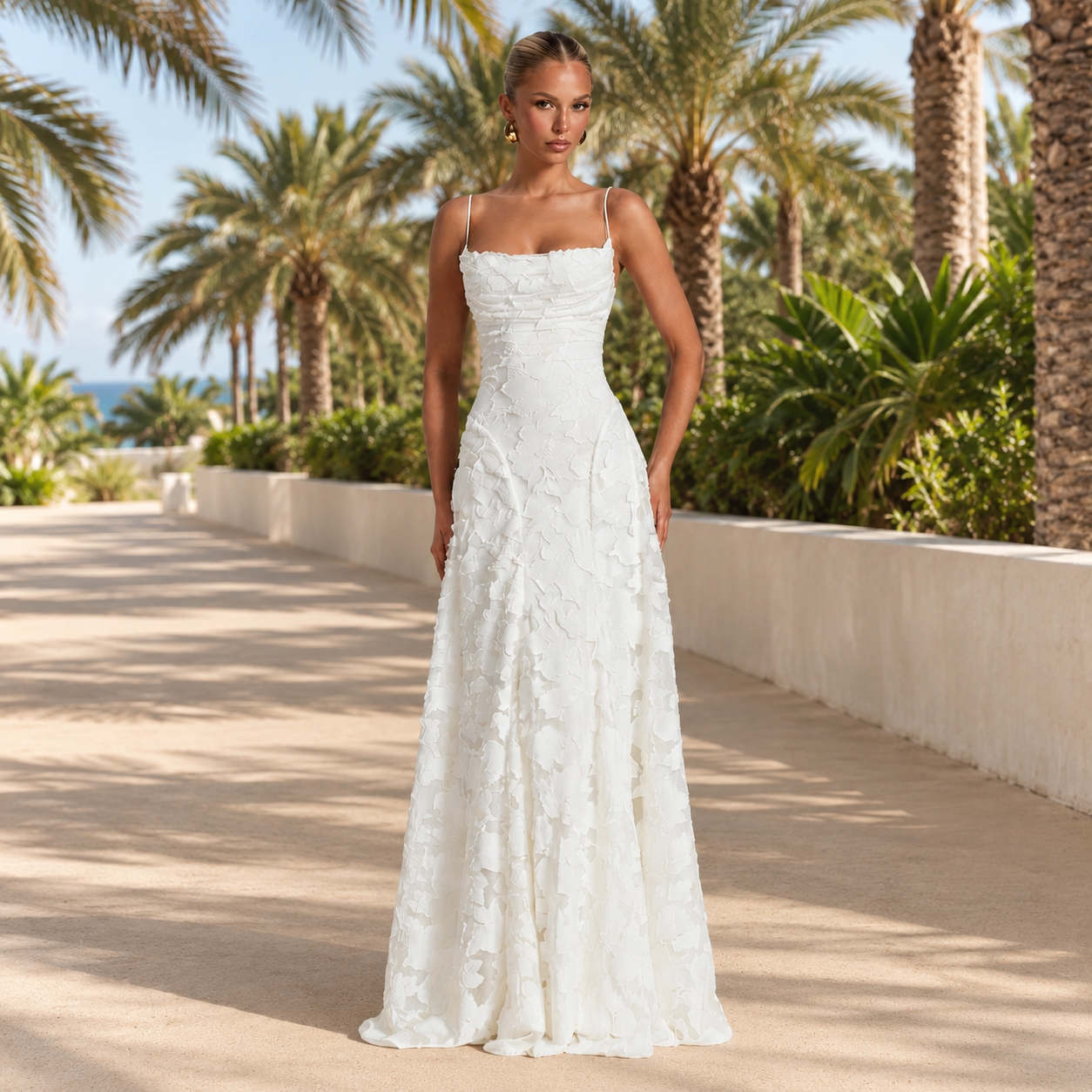 Helena - Robe Longue Élégante Dos Nu