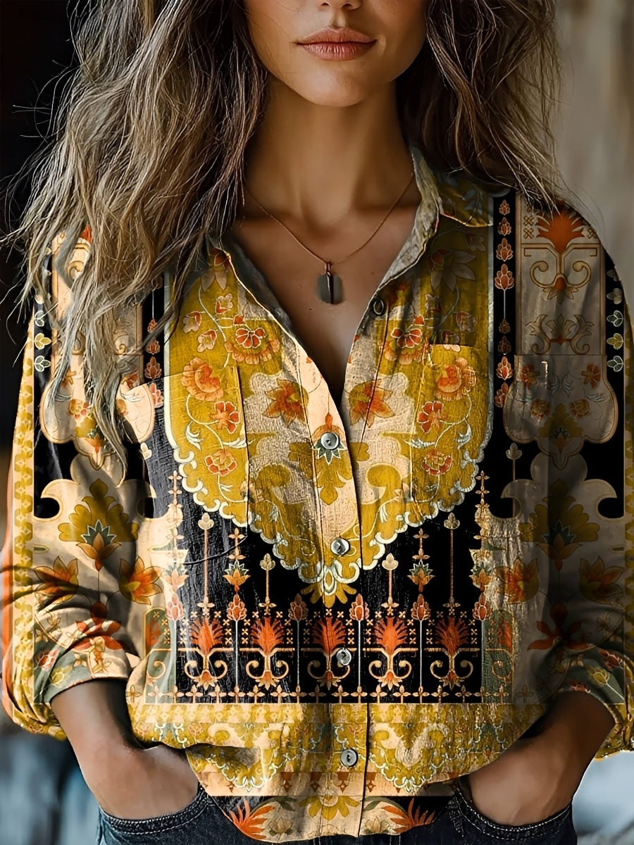 Jasmin - Blouse éclatante à manches longues