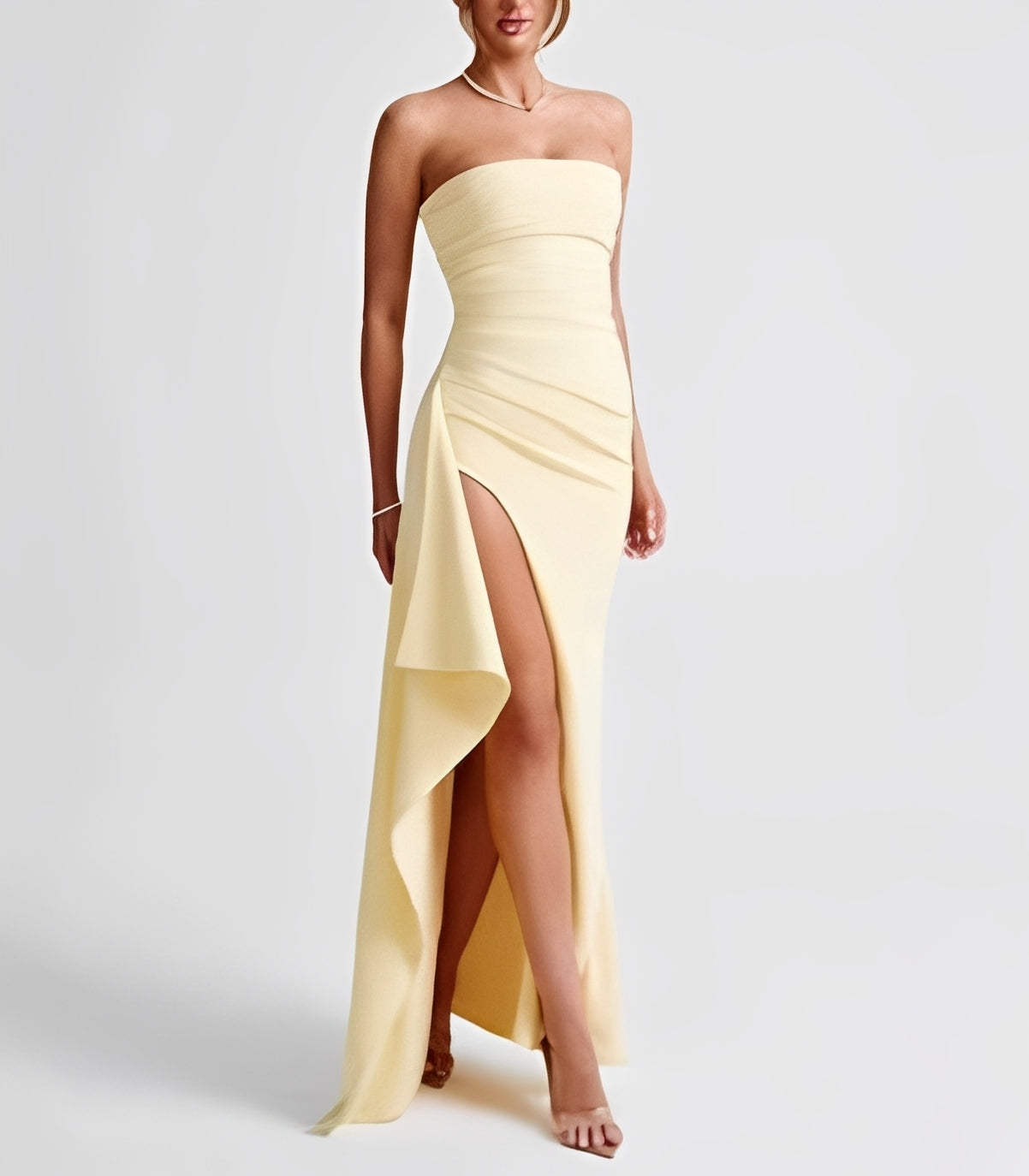 Danelle - Robe longue chic avec fente