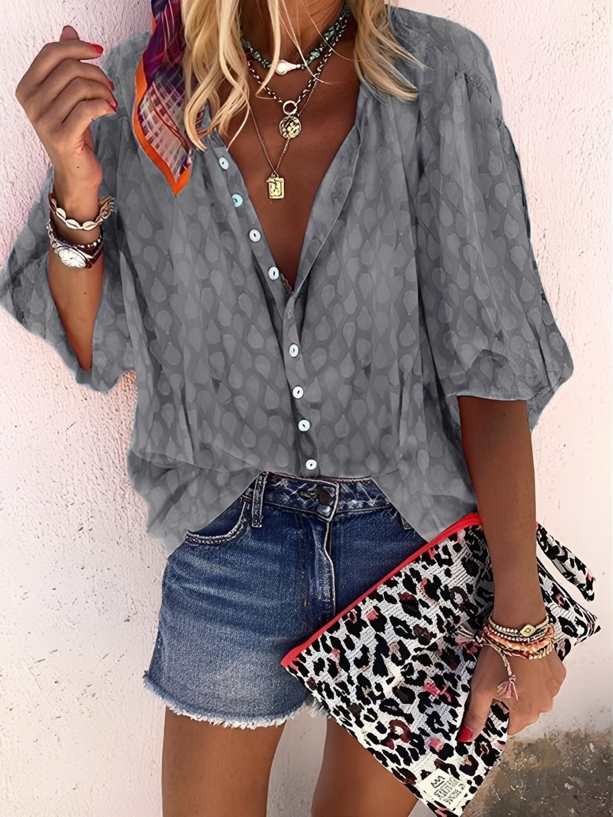 Jesse – Blouse femme – coupe ample et décontractée