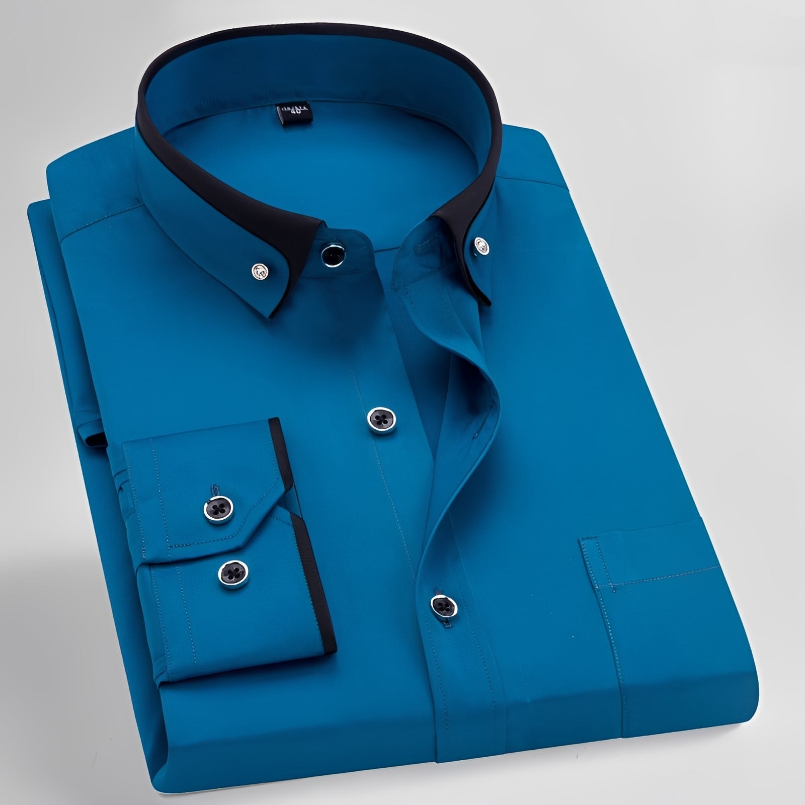 Glindel - Chemise classique pour homme à manches longues
