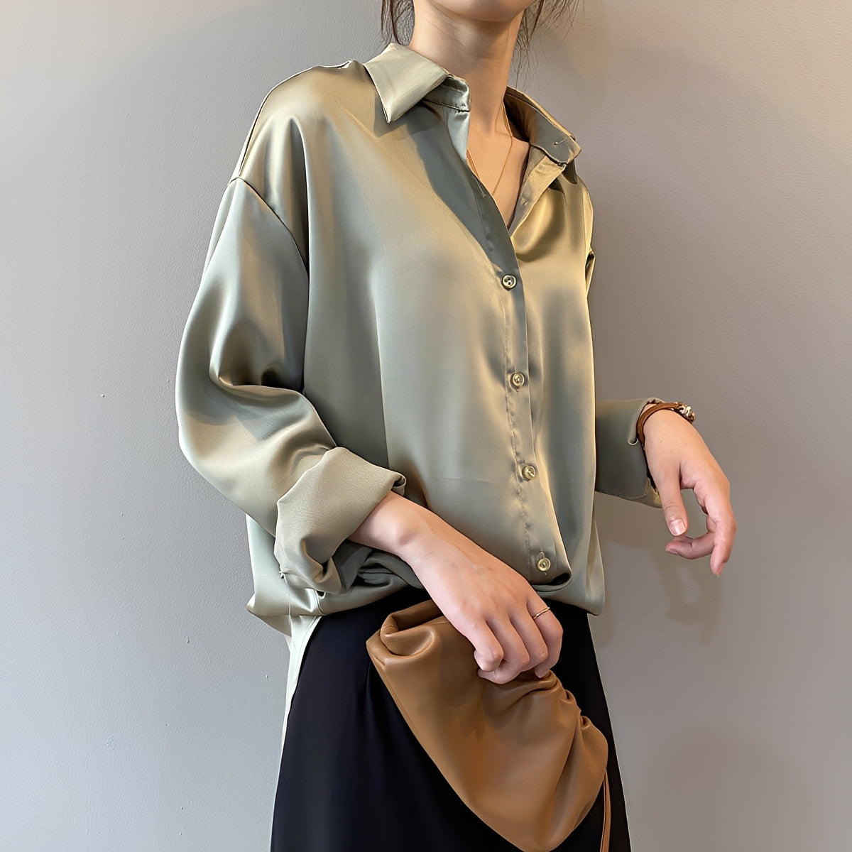 Christine - Blouse chic à manches longues