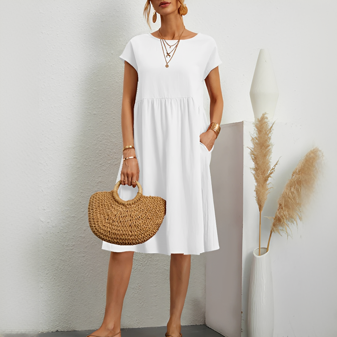 Evalyn - Robe midi raffinée